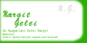 margit gelei business card